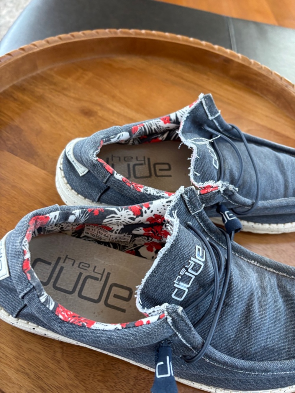 Hey Dude Wally Stretch Slip-On Shoes in Charcoal Gray Men’s 11 - Picture 3 of 4